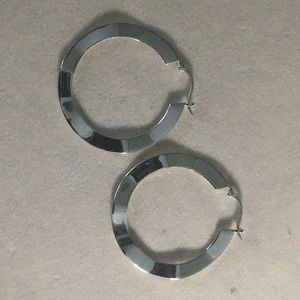 SOLD - Sterling Silver Hoop Earrings